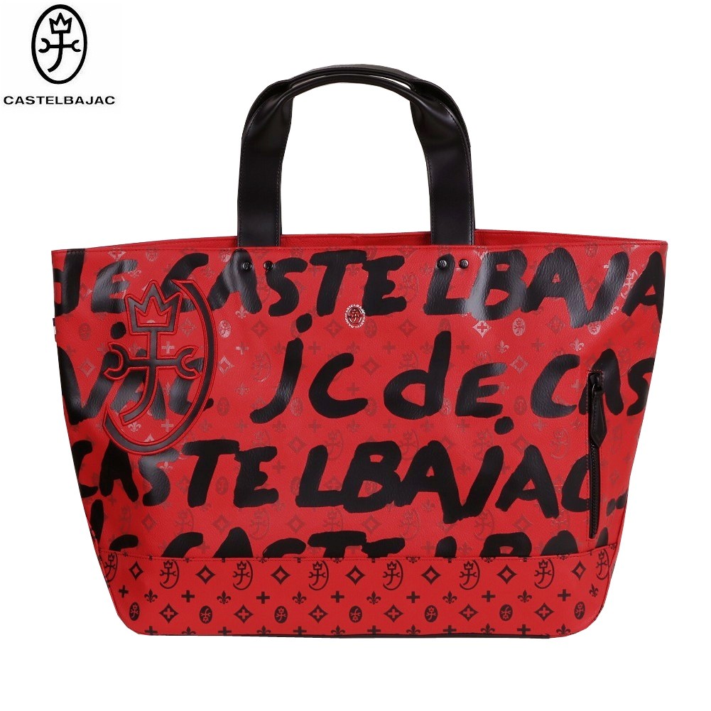 カステルバジャック トートボストンバッグ CASTELBAJAC 45%OFF メンズ レディース ブランド 本革 ヤリス オールレザー 大容量 赤 1510BE