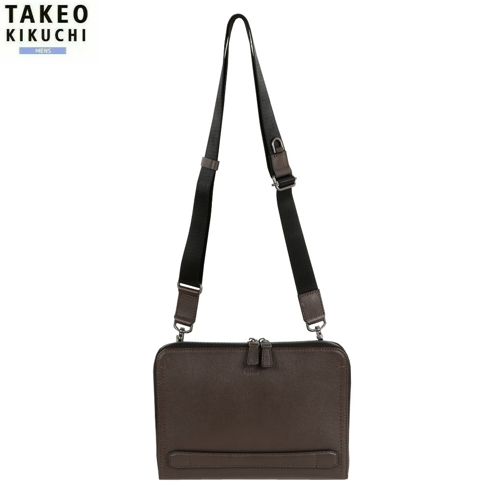 タケオキクチ クラッチバッグ TAKEO KIKUCHI 33%OFF メンズ ブランド 本革 撥水 グラスゴー 2WAY ショルダーバッグ チョコ 1510BE 13,376円