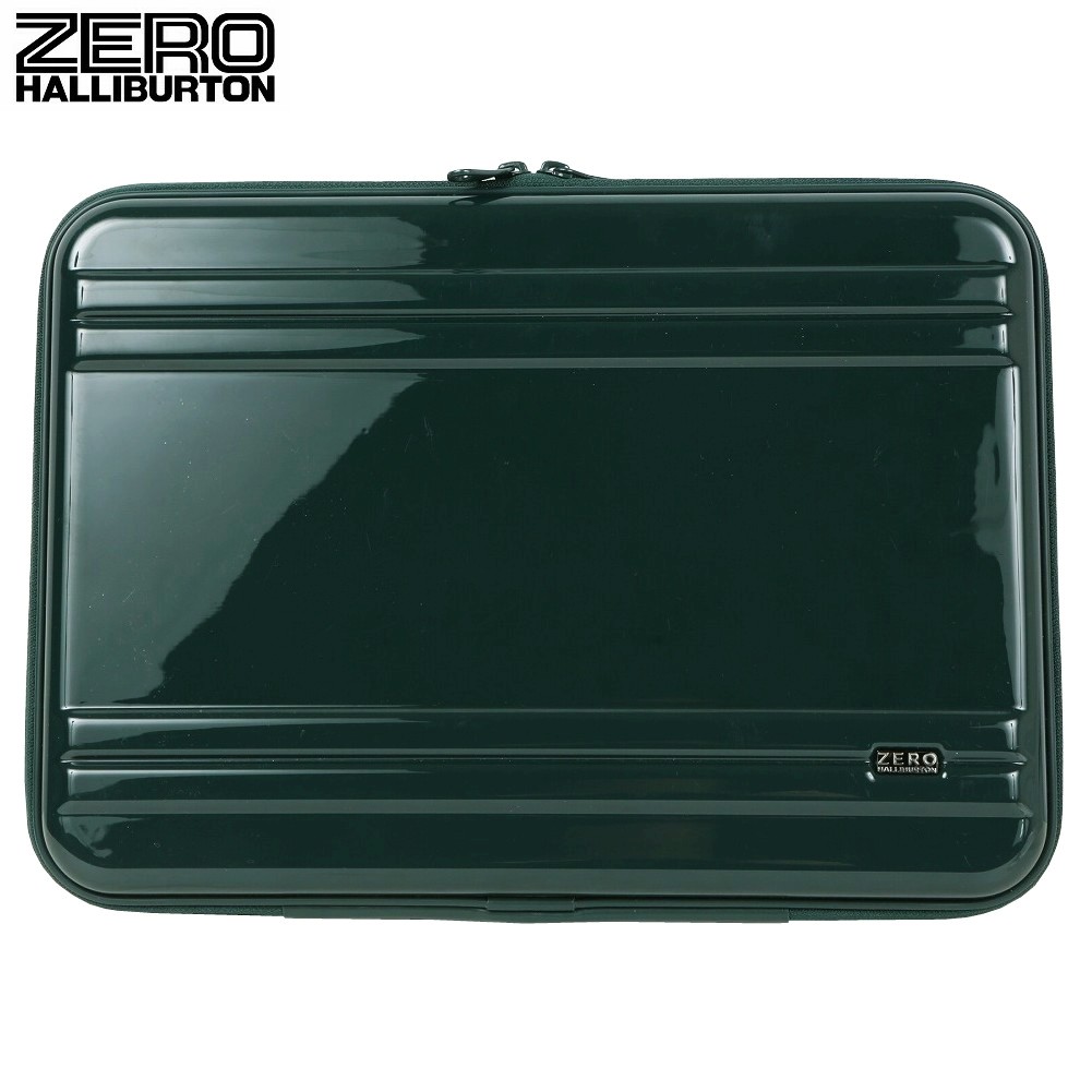 訳あり商品 ゼロハリバートン PCケース ZERO HALLIBURTON ブランド 13.3インチ PC収納可 PCケース ハードシェルケース ポリカポーチ 緑 2612BE