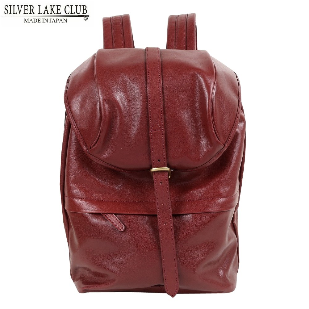 シルバーレイククラブ リュック SILVER LAKE CLUB 30%OFF メンズ ブランド 日本製 本革 MYバッグ バッファローレザー ワイン 2407BF|fflower11