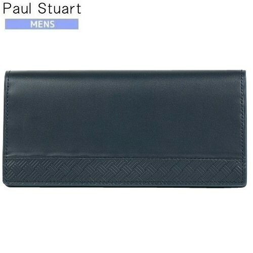 ポールスチュアート 長財布 Paul Stuart 40%OFF メンズ ブランド ギフト プレゼント ラッピング無料 本革 パケ柄切り替えレザー 紺 23/10/1 051023｜fflower11