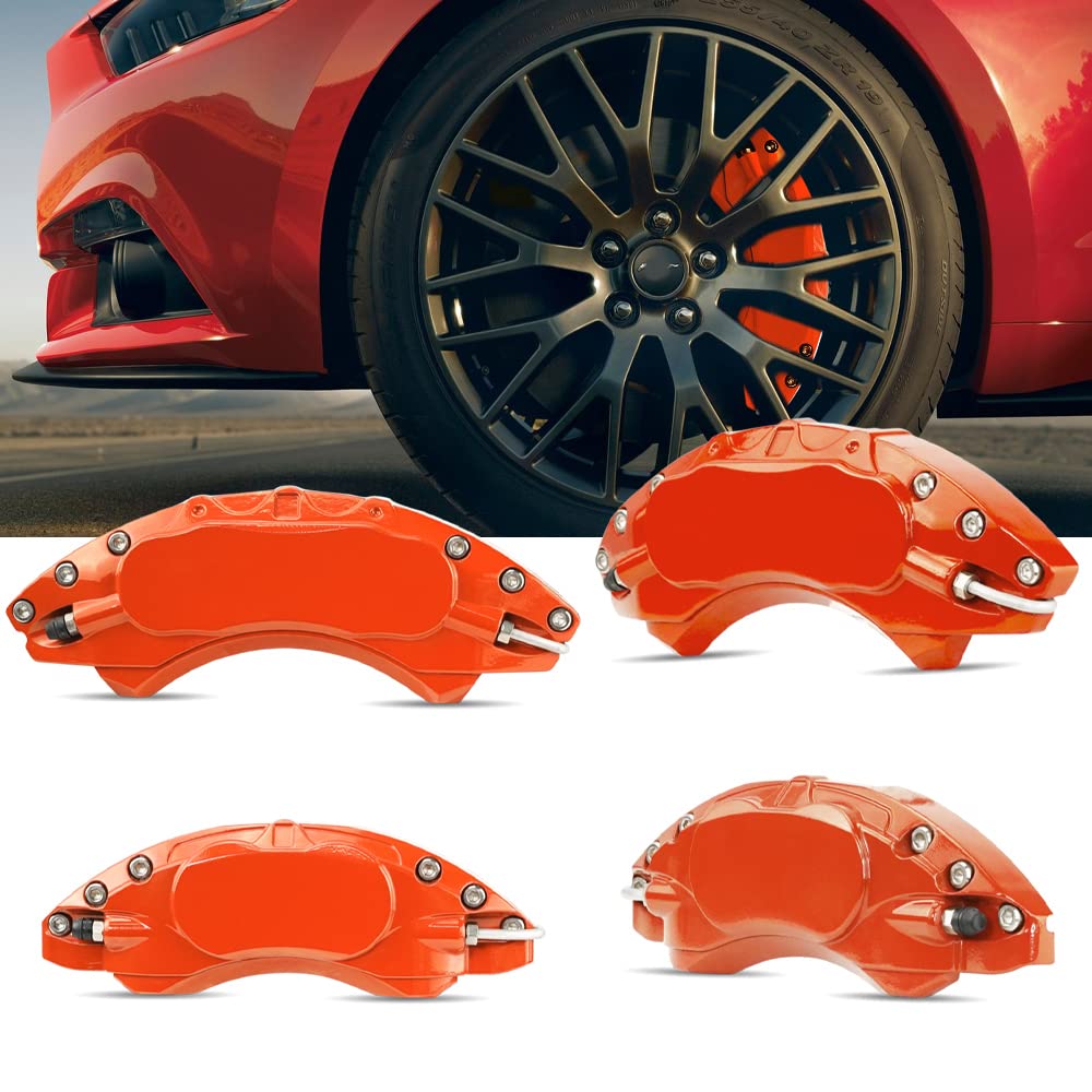フォード マスタング ムスタング (H27-H29) キャリパーカバー ブレーキ キャリパーカバー アルミ製 フロント&リア車輪に対応 ４点セット 耐熱性 車種専用設計