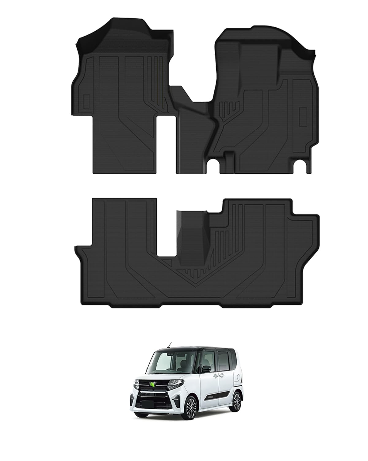 タント タントカスタム タントファンクロス フロアマット 立体カーマット LA650S LA660S シフォン LA650F LA660F 車用 3Dフロアマット 防水マット 2022年10月～ タント カスタムパーツ｜えふえふショップ 7,441円