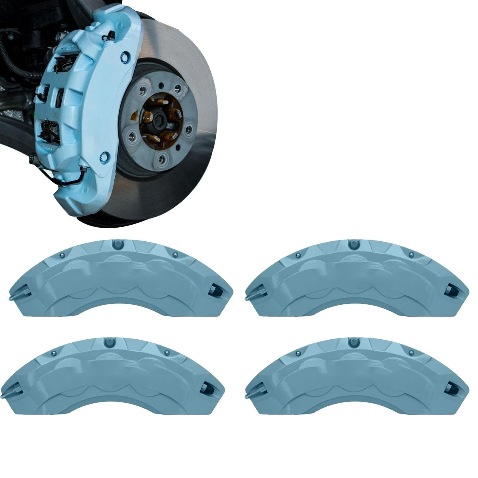 トヨタRAV4 50系 MXAA52 MXAA54 AXAH52 AXAH54 令和元年4月~ キャリパーカバー カスタム専用 アルミニウム製 ブレーキキャリパーカバー 前後セット4個 専用設計 耐熱防塵加工 18色選択可能 ブレーキカバー ホイールアクセサリー カーディスク装飾(ブ