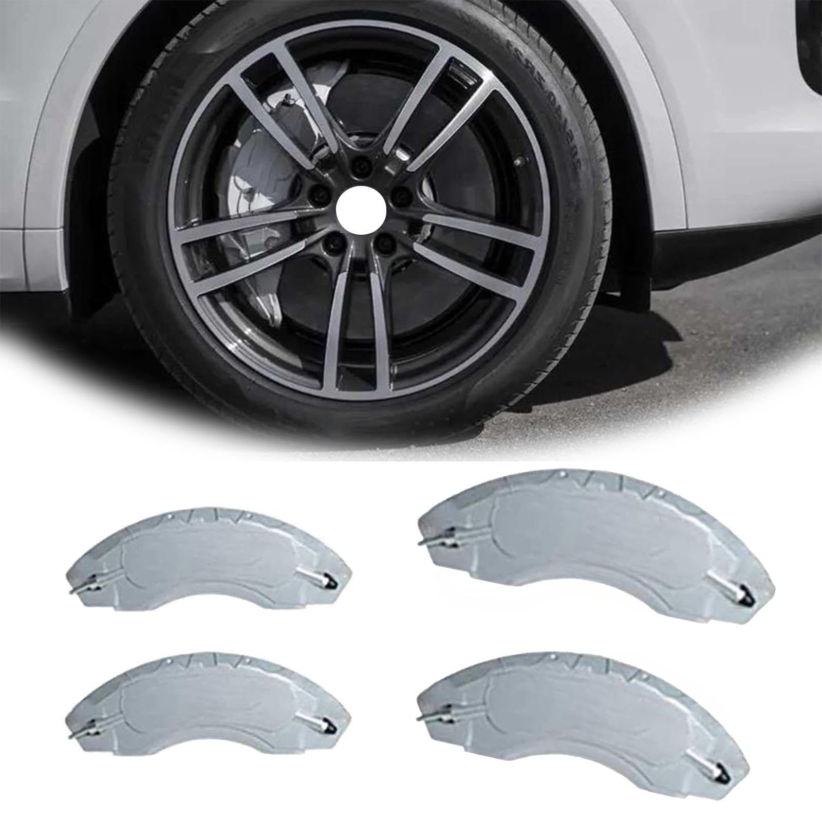 スバル インプレッサ WRX STI A-line GRF/GVF 2009-2013カスタム キャリパーカバー アルミ製 フロント&リア 4点セット 耐熱性 高耐久 保護カバー 外装 ドレスアップ 保護 金属製カバー 車種専用設計【前輪?後輪キャリパーの写真をお願いし送信】(白)