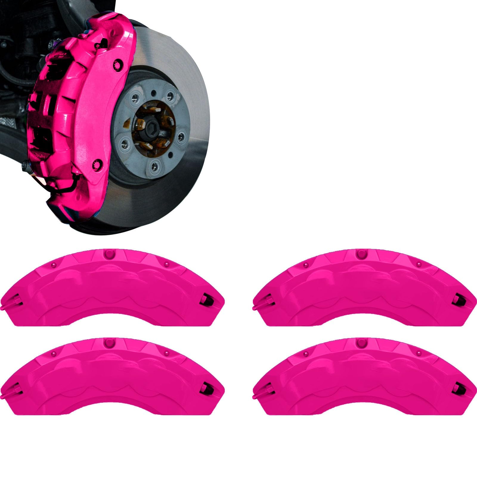 スバル クロストレックCROSSTREK GUD/GUE型 令和4年12月～ キャリパーカバー カスタム専用 アルミニウム製 ブレーキキャリパーカバー 前後セット4個 専用設計 耐熱防塵加工 18色選択可能 ブレーキカバー ホイールアクセサリー カーディスク装飾(ピン