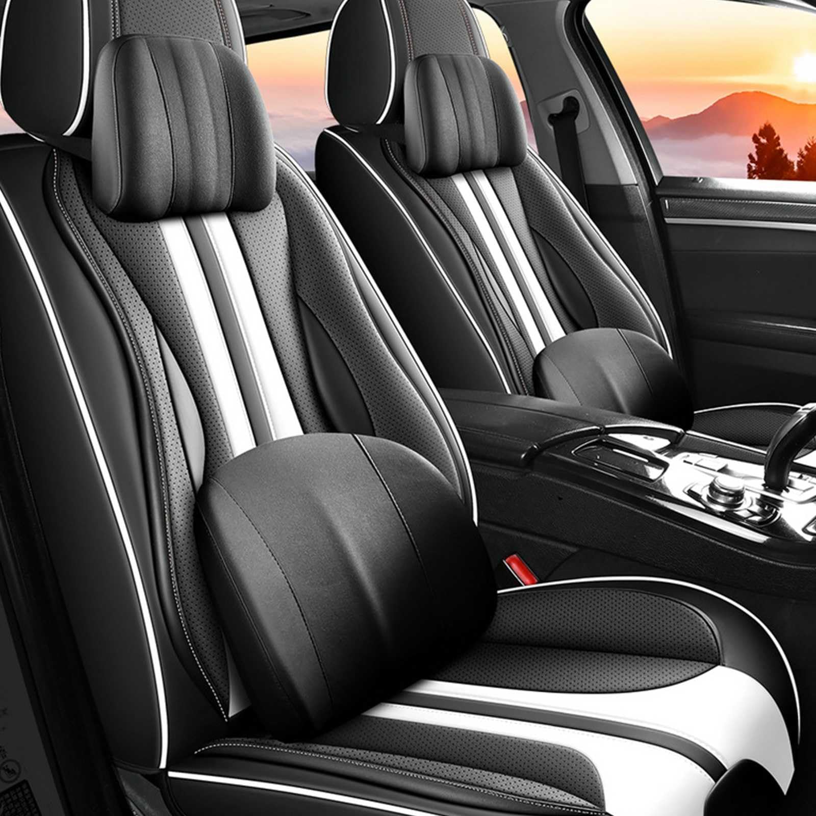 クロストレック GU系 令和4年9月～ 5席 車 シートカバー ナッパレザー スペーシ 汎用 四季対応 防水 通気性 カーシートカバー 滑り止め 運転席 助手席 後部座席 車 座布団 便利グッズ