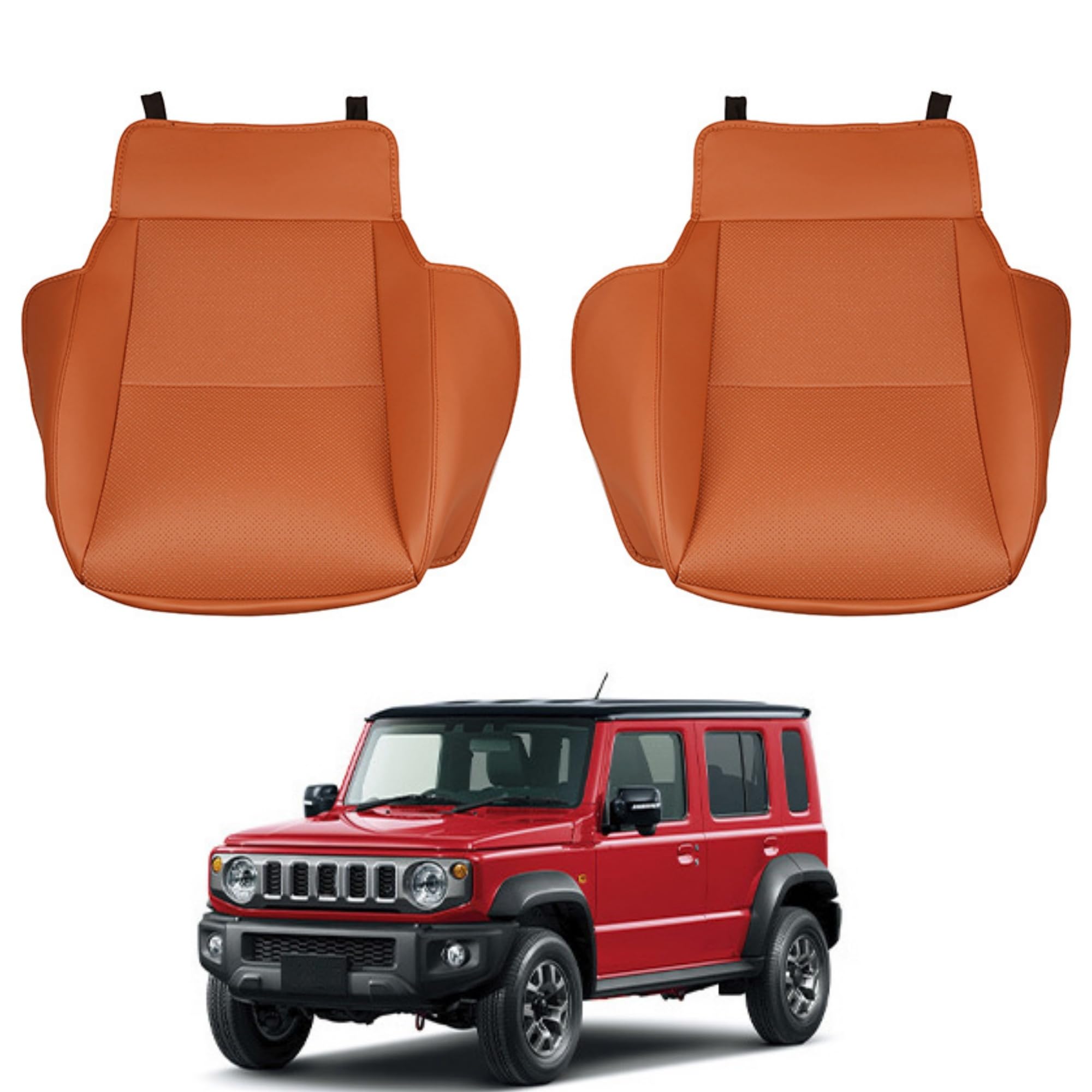 新型 ジムニー ジムニーノマド 5ドア に適合 専用アクセサリー フロントシートカバーマット JC74 カスタムパーツ (ブラウン)
