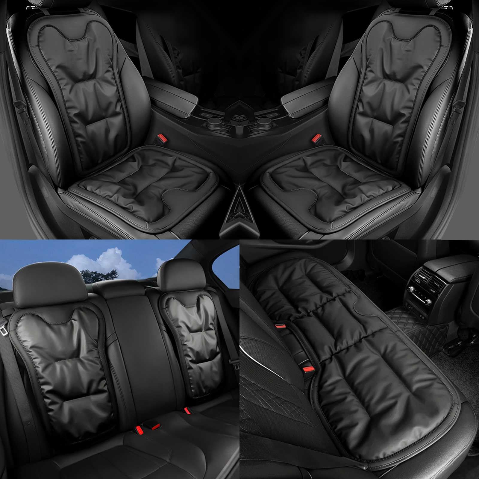 【新型5Dデザイン ト】ホンダ ZR-V 車 シートカバー RZ系 防水 防寒 車 クッション シリコンPUレザー ZRV カーシートカバー 汎用 車 座布団 オールシーズン 前席 後席 車 シートカバー 7枚セット｜えふえふショップ