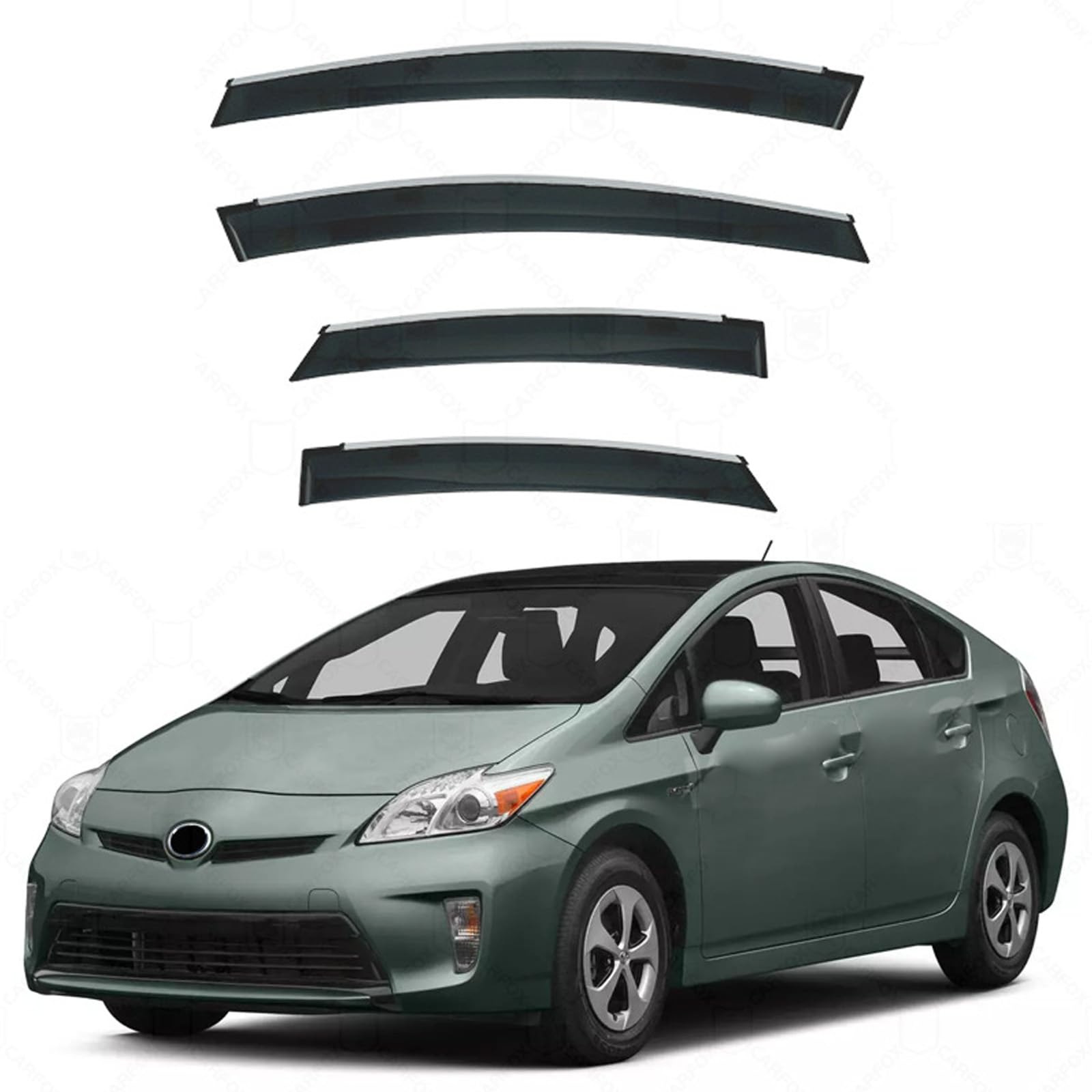 車用 ドアバイザー トヨタ プリウス Prius PRIUS 2010-2014 車用 サイドバイザー 雨よけ 日よけ サイド ウインドウ バイザー 換気 車種専用設計 ドア サイドバイザー テープ付き 運転席 助手席 窓サンバイザー カーレインシールドウィンドウバイザー (4枚)|えふえふショップ
