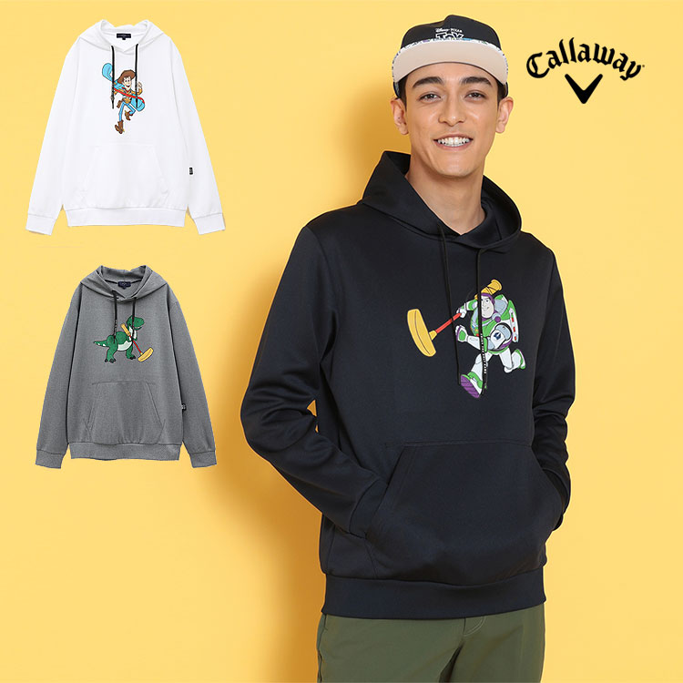 【FG】【50%OFF・半額以下・セール・SALE】秋 冬 Callaway GOLF キャロウェイ ゴルフウェア C24217131 「トイ・ストーリー」コラボ Toy Story/Callaway Collection　ダンボール スウェット パーカー （メンズ）画像