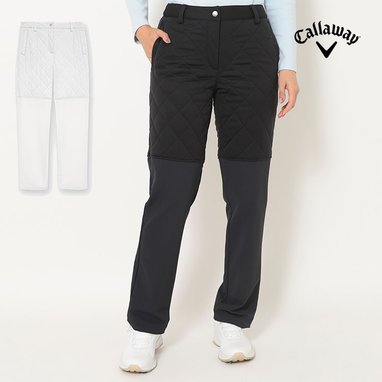 【FG】【30%OFF・SALE・セール】2025年 秋 冬 Callaway GOLF キャロウェイ ゴルフウェア C25226205 スターストレッチ×二重織 中綿 パンツ [高ストレッチ、撥水性、防風性、透湿性]（レディース）