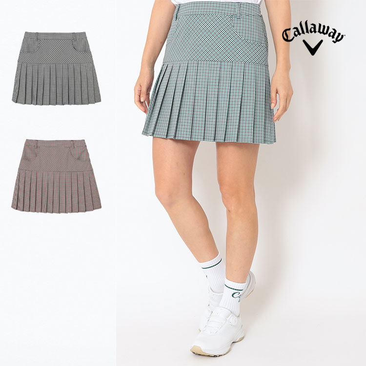 【FG】【30%OFF・SALE・大売り出し】 2026年 春 夏  Callaway GOLF キャロウェイ ゴルフ御召しもの C26128203 照合のしるし筋目 スコート [伸ばすこと]（レディース）
