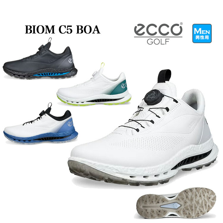 【FG】日本定め事品 ECCO 山びこ ゴルフシューズ EG132614 BIOM C5 BOA バイオム・シー・ファイブ ボア スパイク受け答え 【文字盤式】 (メンズ)