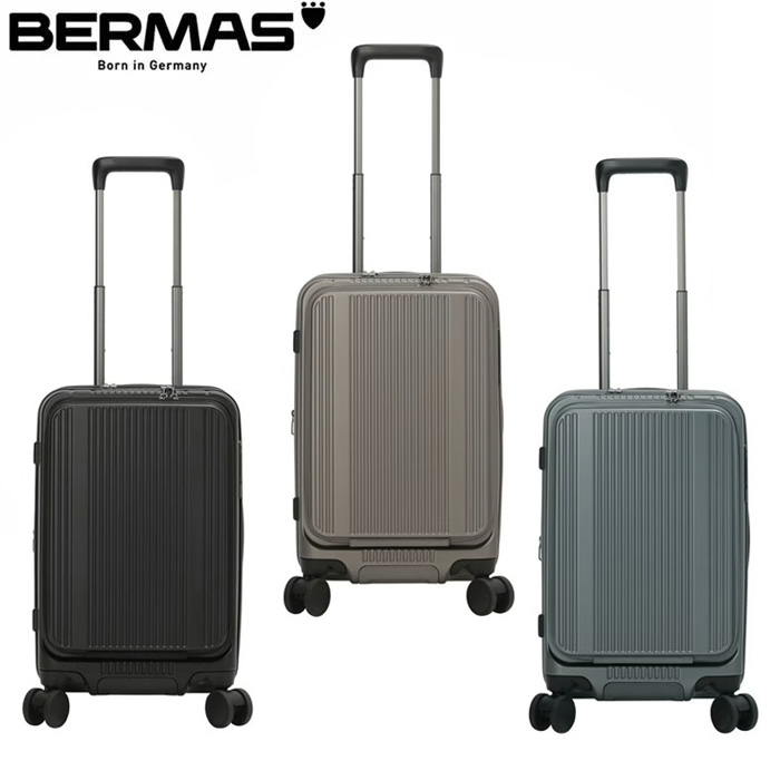 お得クーポン有り ラッピング無料 正規品 新生活 ギフト BERMAS バーマス BERMAS バーマス INTER CITY BS フロントオープンファスナー37L 50cm 60555 kinu35