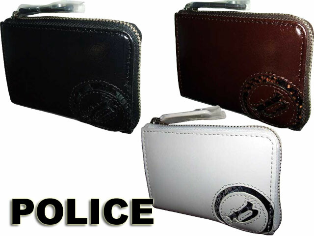 特典もれなくプレゼント お得クーポン有り ラッピング無料 新生活 ギフト ポリス POLICE ポリス POLICE ポリス POLICE ポリス サングラス愛用 ブランドスムース牛革＆パイソン型押し ラウンドファスナー式小銭入れ 0515 PA-5509 potj47 小銭入れ