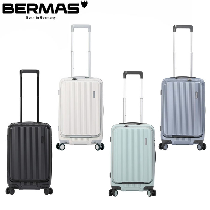 お得クーポン有り ラッピング無料 正規品 新生活 ギフト BERMAS バーマス BERMAS バーマス TRAVEL SMART フロントオープンファスナー37L 50cm 60550 kinu35
