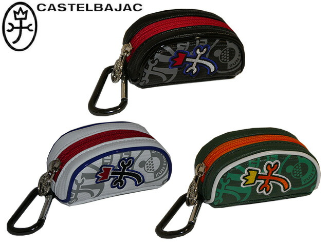CASTELBAJAC カステルバジャック ゴルフポーチ【ネイビー】美品！ CASTELBAJAC SPORT カステルバジャック スポーツ ラウンドポーチ