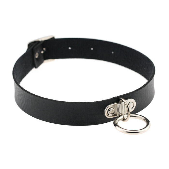 楽天市場】チョーカー パンク 首輪 人間用 リング レザー 本革
