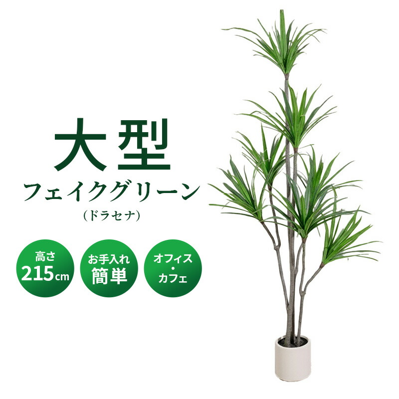 ドラセナ フェイクグリーン 光触媒フェイクグリーン 観葉植物 造花 人工観葉植物 リアル 水やり不要 枯れない 本物そっくり 光触媒 大型 おしゃれ お祝い 開店祝い オフィス 店舗 インテリア リビング 玄関｜家具・インテリアのMINT店