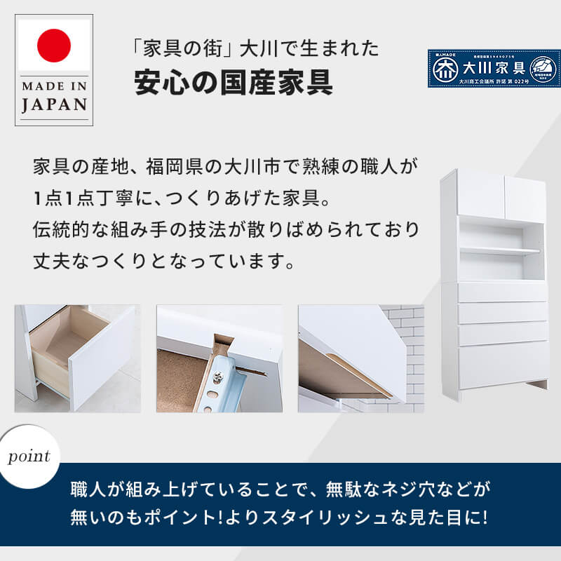 市場 日本製 扉付き ランドリー ランドリーチェスト 完成品 国産 スリム サニタリーチェスト ランドリー収納 収納 白 棚