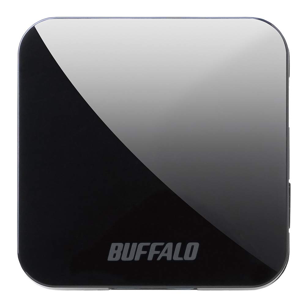 BUFFALO (バッファロー) USB 無線LAN親機 11ac/n/a/g/b 433/150Mbps トラベルルーター single_band ブラック WMR-433W2-BKiPhone13メーカー動作確認済み