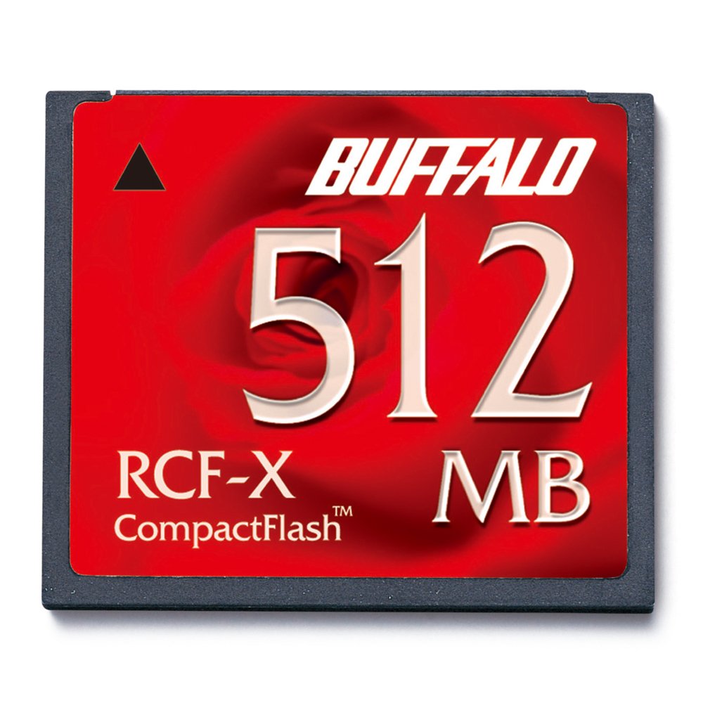 バッファロー BUFFALO コンパクトフラッシュ 512MB RCF-X512MY 4,700円