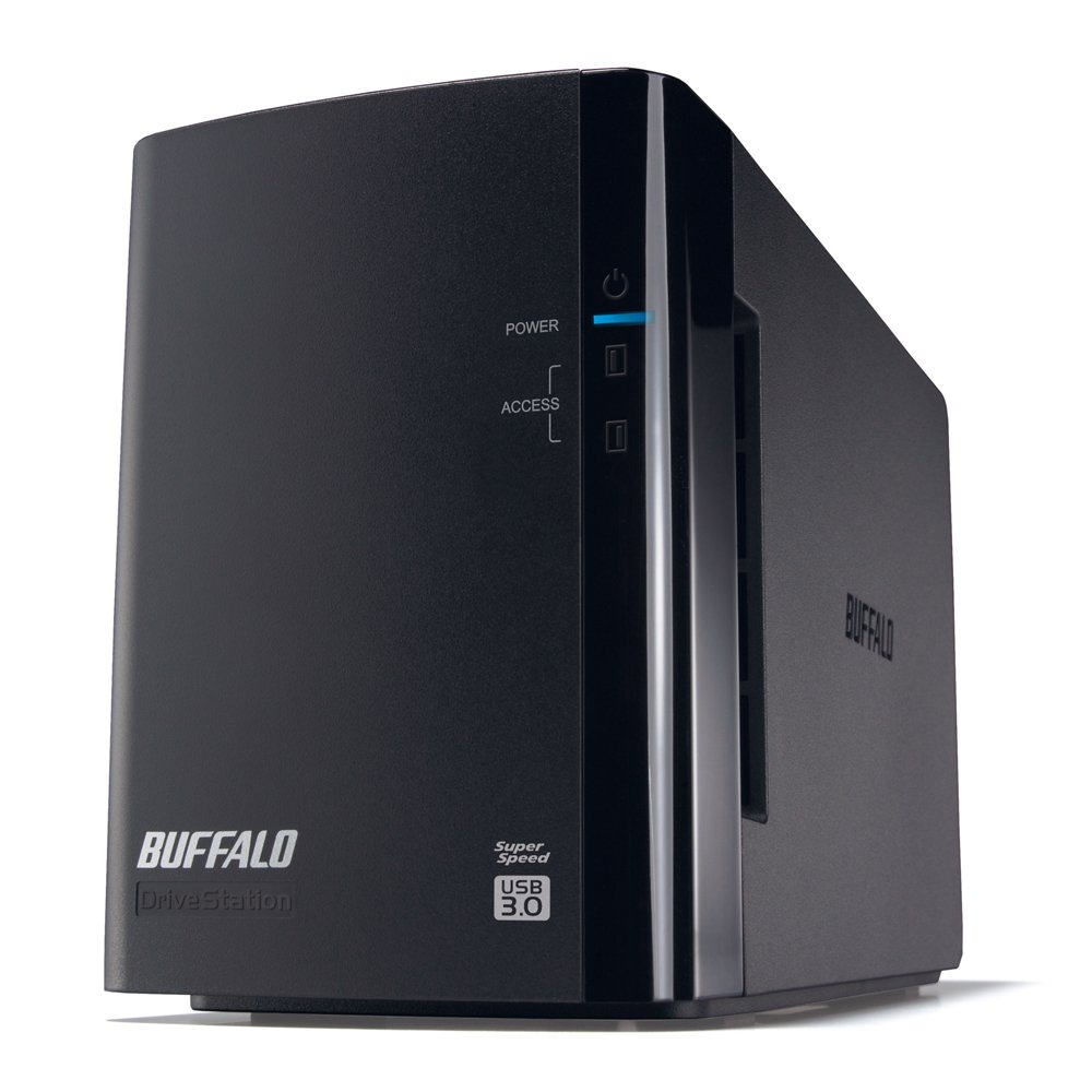 BUFFALO 鏡鑑輪っか USB3.0 外付固定ディスク 2運転 8結核症 固定ディスク-WL8TU3/R1J