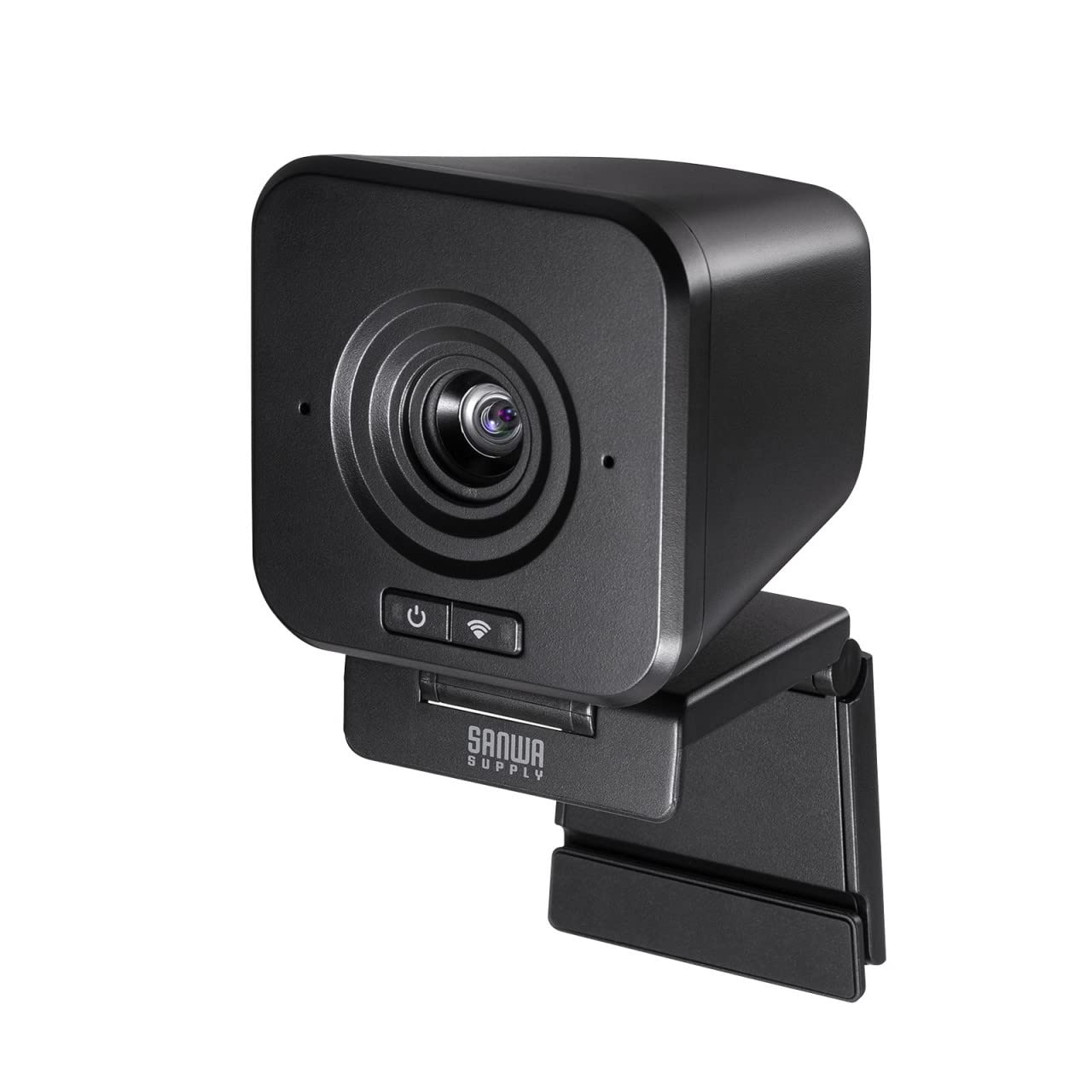 サンワサプライ WEBカメラ ワイヤレス USB Aコネクタ Full HD 画角65° 通信距離約20m カメラ用三脚穴内蔵 CMS-V65BK