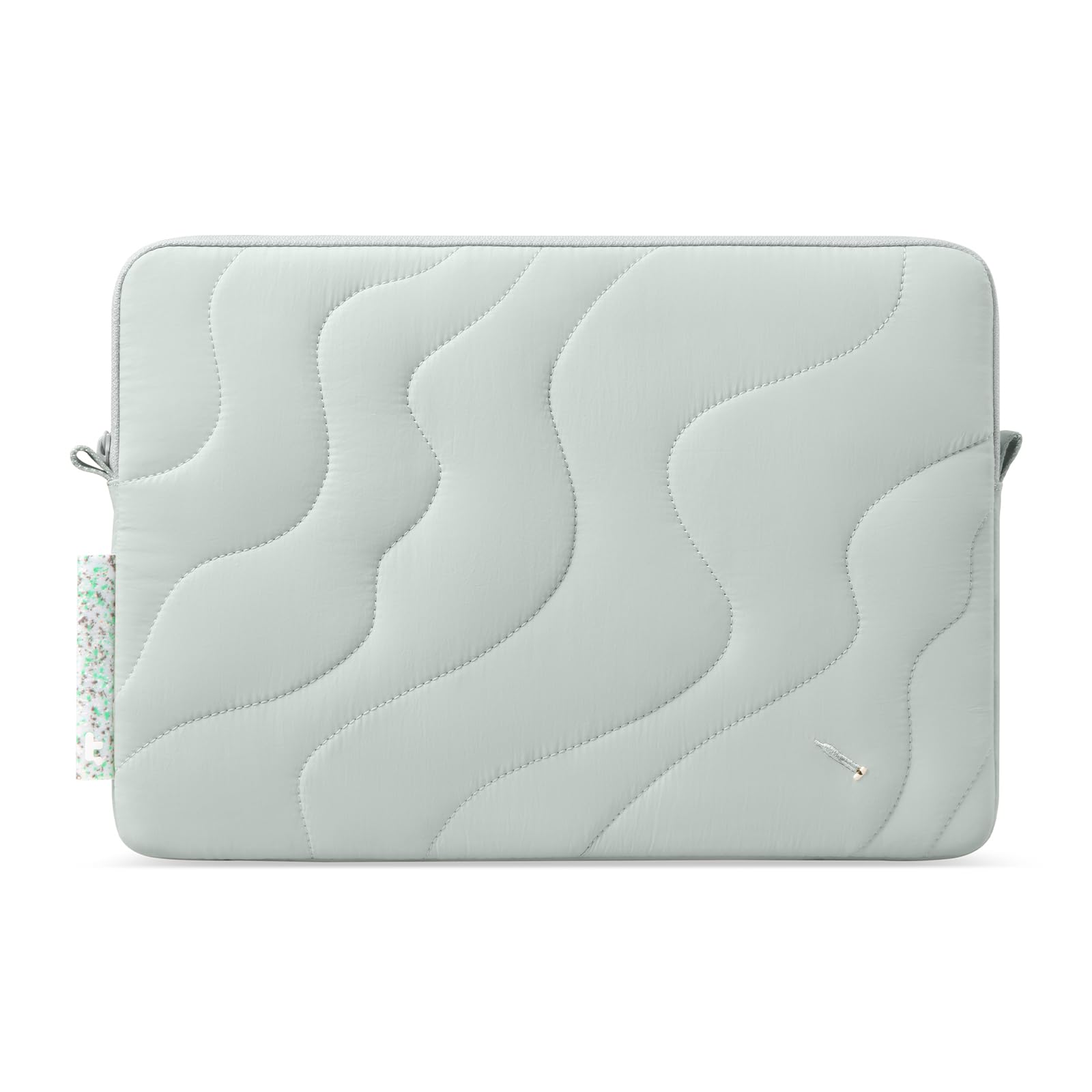 tomtoc 360°保護 パソコンケース 15インチ MacBook Air M2 A2941 2023/15インチ Microsoft Surface Laptop 5/4/3対応 軽量 柔らかい ふわふわ 可愛い キルティング ノートPCケース スリーブ ラップトップバッグ 湖辺