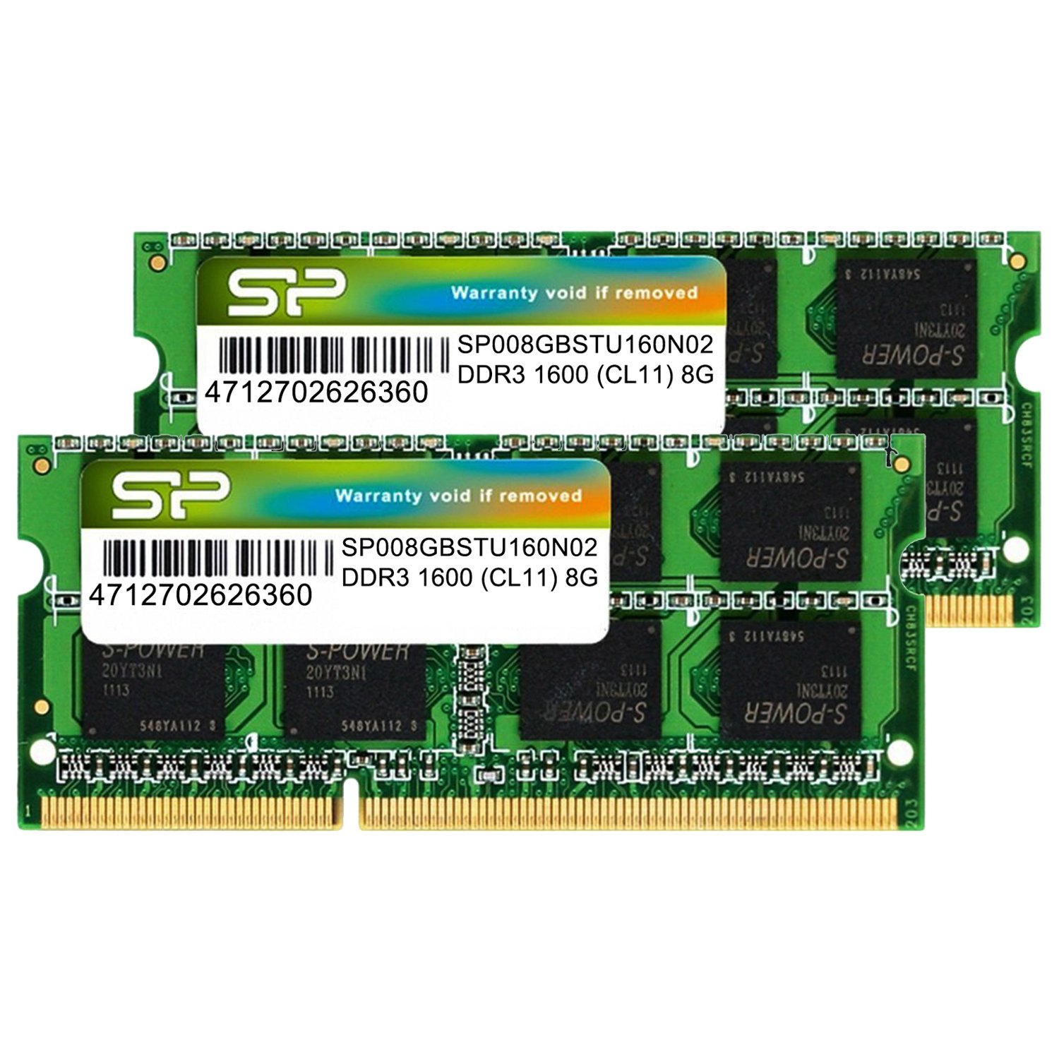 SP Silicon Power ケイ素樹脂力強さ 万覚え帳マイコン用記憶装置 DDR3 1600 マイコン3-12800 8GB×2枚 (16GB) 204Pin Mac 相応う SP016GBSTU160N22
