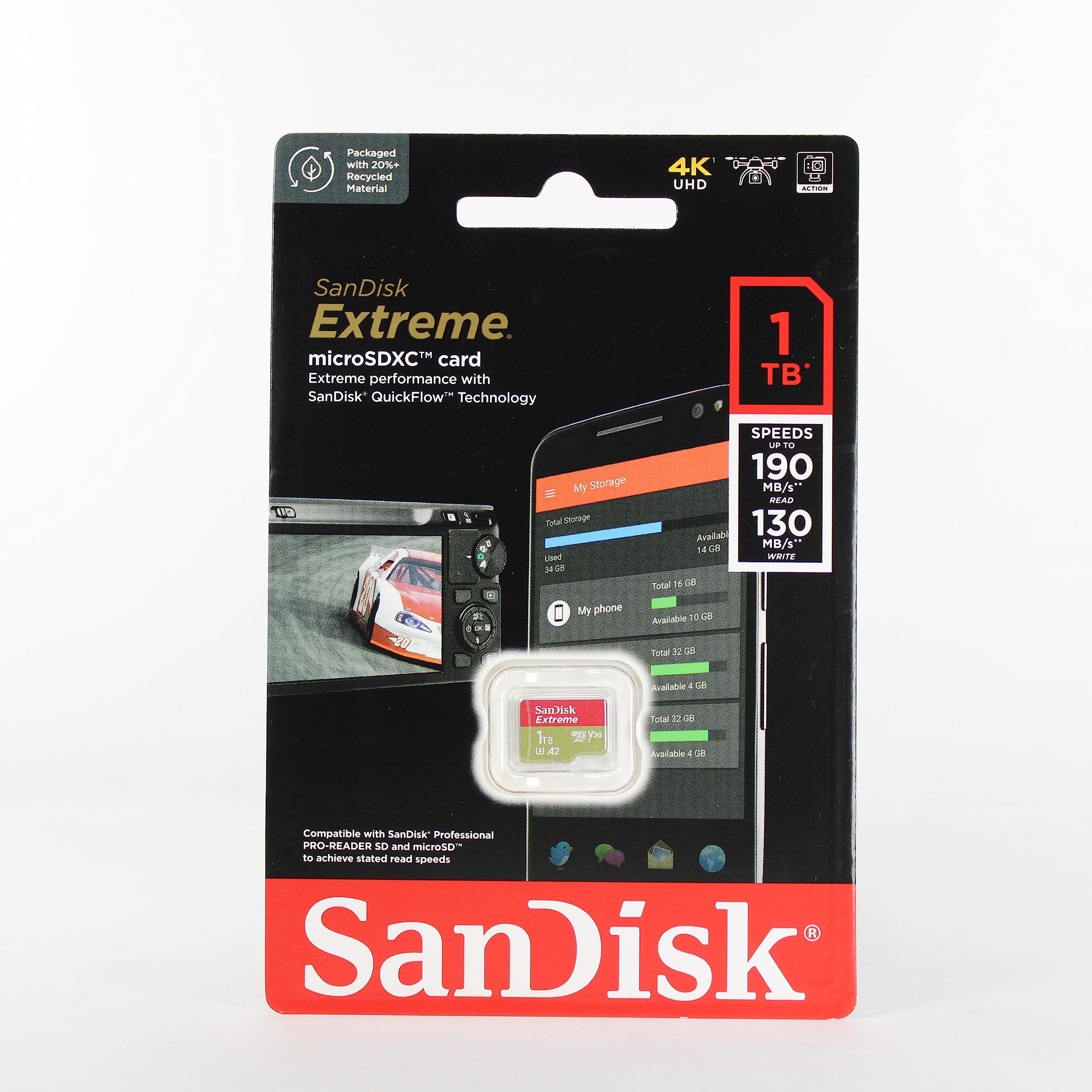 SanDisk (サンディスク) 1肺結核 Extreme microSDXC A2 SDSQXA1-1T00-GN6MN SD取り替えっこアダプタなし［ 外国で包み ］