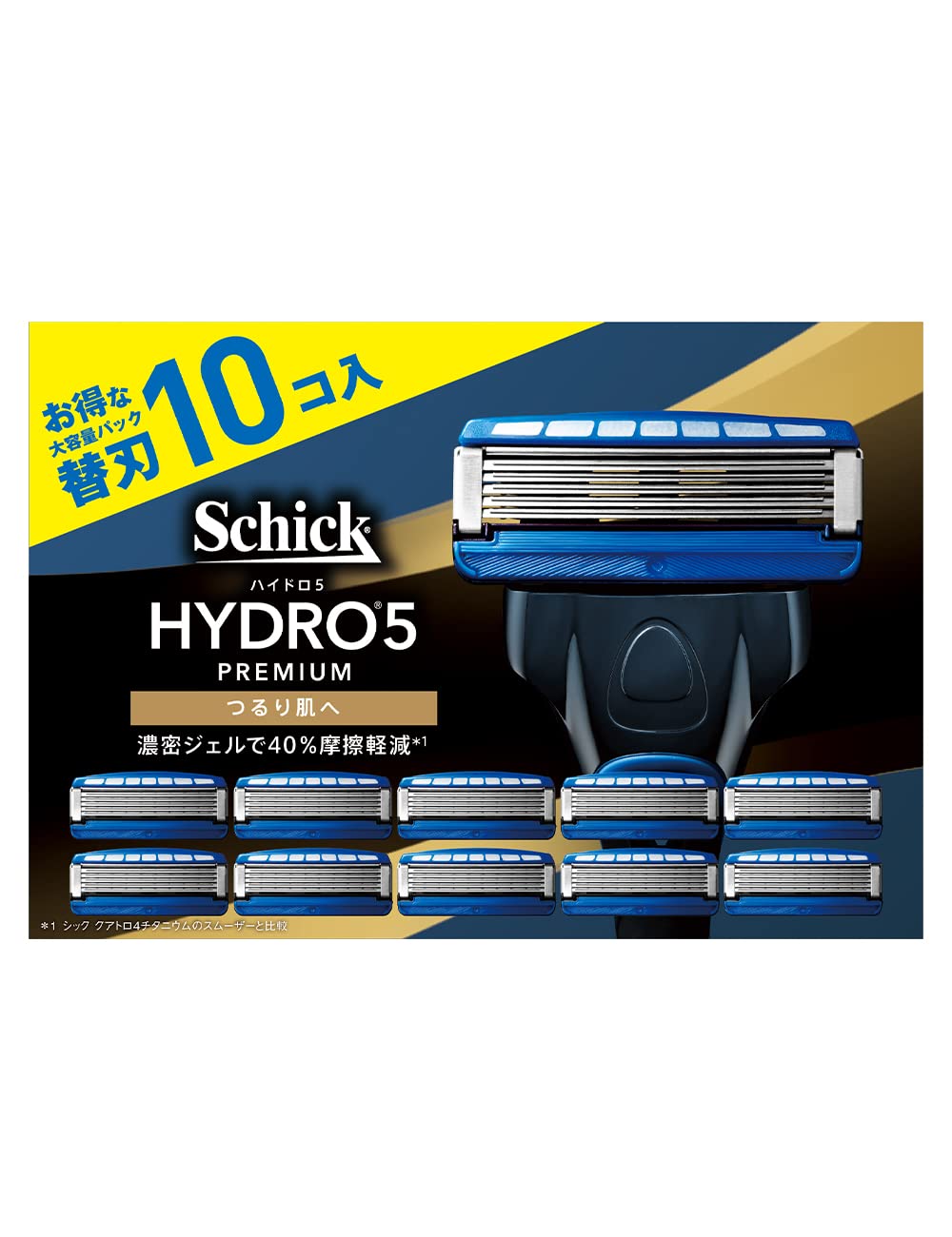 Schick(シック) ハイドロ5プレミアム つるり肌へ 替刃(10コ入) 髭剃り カミソリ