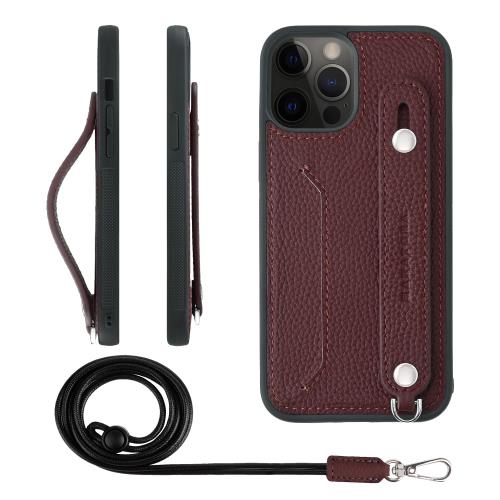 HANATORA iPhone12ProMax 容れもの 本革 耐衝撃 うしろ側三尺帯 ストラップリング スマホケース スマホ 照明ランプ役立つこと ネックストラップ 付き添い人 歌留多隠し シュリンクレザー 差し上げ物 ブドウ酒 CGHGZ-12ProMax-Wine