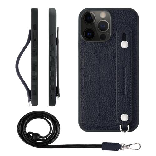 HANATORA iPhone13ProMax 容れもの 本革 耐衝撃 うしろ側三尺帯 ストラップリング スマホケース スマホ 照明ランプ役立つこと ネックストラップ 付き添い人 歌留多隠し シュリンクレザー 差し上げ物 米国海軍 CGHGZ-13ProMax-Navy