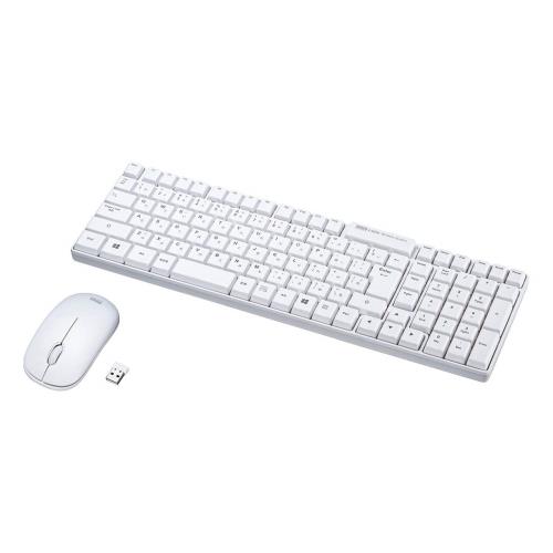 サンワサプライ 無線電話鍵盤 USB繋ぎ合わせる パウダーコンパクト 日本語109足懸かり メンブレン 白いこと SKB-WL34SETW