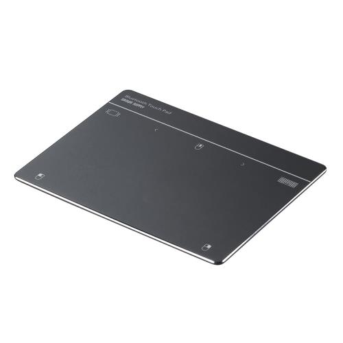 サンワダイレクト トラックパッド Bluetooth/有線 2WAY 振動機能 充電式 薄型 高精度 ジェスチャー操作 Windows専用 タッチパッド マウス ワイヤレス ガンメタリック 400-MABTY201GM