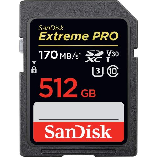 SanDisk サンディスク Extreme Pro SDXC 512GB カード UHS-I 超高速U3 V30 Class10 4K対応［並行輸入品］
