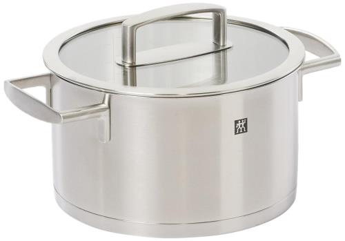 ZWILLING ツヴィリング 「 バイタリティ ストックポット 20cm 3.5L 」ステンレス 深型 両手 寸胴 鍋 底面3層構造 IH対応 食洗器対応日本正規販売品 66463ー200