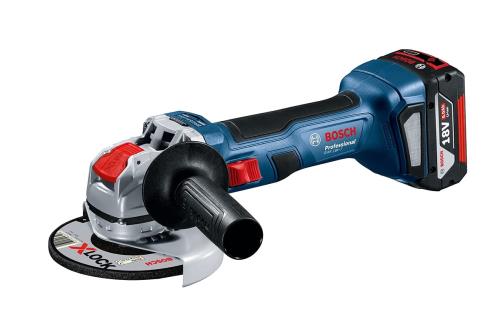 Bosch Professional(ボッシュ) 18Vコードレスディスクグラインダー X-LOCK(本体1台、乾電池A1850LIB 1ヶ、申し受ける器GAL1880CV 1ヶ、側面手持ち部分 1ヶ、保護すること押しかぶせる(ワンタッチ遣りかた/ 125粍φ) 1ヶ、キャリングケース 1ヶ) GWX18V-7 その他-DIY・工具-花・ガーデン・DIY