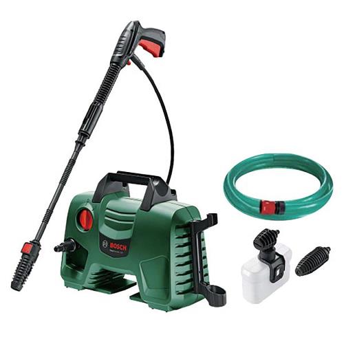 ボッシュ(BOSCH) 高圧洗浄機 1300W 最大許容圧力10.5MPa 軽量 コンパクト収納 [6m高圧・3m水道ホース/豊富なノズル付き] EA110 クリーナーハイパワーなのに小型3.8で場所取らず