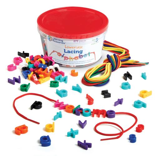 ラーニング リソーシズ(Learning Resources) Lacing Alphabet Lowercase 知育玩具 おもちゃ 英語 紐通し アルファベット小文字
