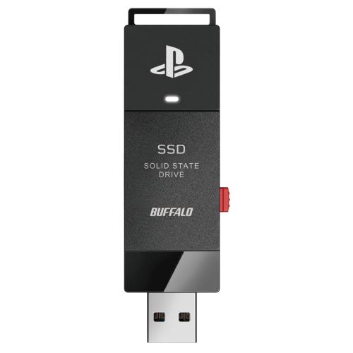 バッファロー SSD 外付け 1.0TB PlayStationライセンス取得済 PS5 / PS5 Pro / PS4 / PS4 Pro対応 USB3.2 Gen2 Type-A コンパクト スティック 小型 SSD-SAO1.0U3-B/N