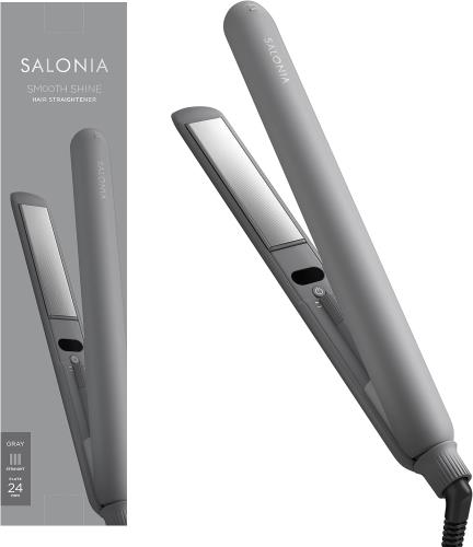 SALONIA サロニア スムースシャイン 引っ切り無い鉄 髪の毛鉄 24粍 薄墨色