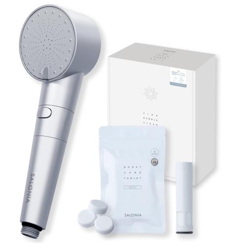 SALONIA ファインバブル クリア シャワーヘッド ＋ 重炭酸タブレット fid-0d545mdr31.jpg