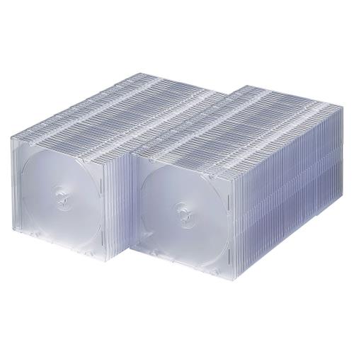 サンワサプライ CD・ヴィデオディスク・BD入れもの 1枚納める×100枚仕掛ける 厚さ5粍せつ然たる FCD-PU100C