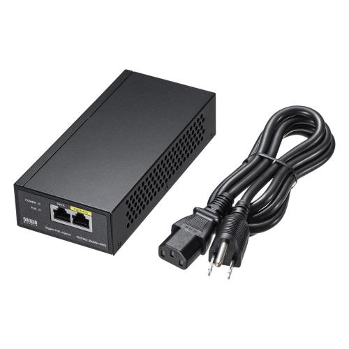 サンワサプライ PoEインジェクター(電源内蔵・IEEE802.3bt(60W)対応) LAN-GIHINJ5