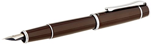 Pilot Prera 細字ペン先 ブラウンボディ万年筆 (FPR-3SR-BN-F)。
