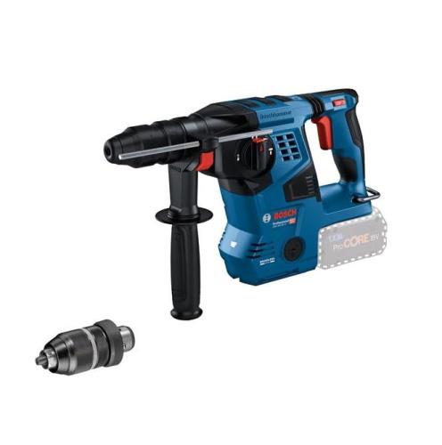 Bosch Professional(ボッシュ) 18Vコードレスハンマードリル(本体のみ、バッテリー・充電器別売り・キャリングケース、サイドハンドル付き) GBH18V-28CFH アンカー・足場・電気・設備やコンクリート施工など