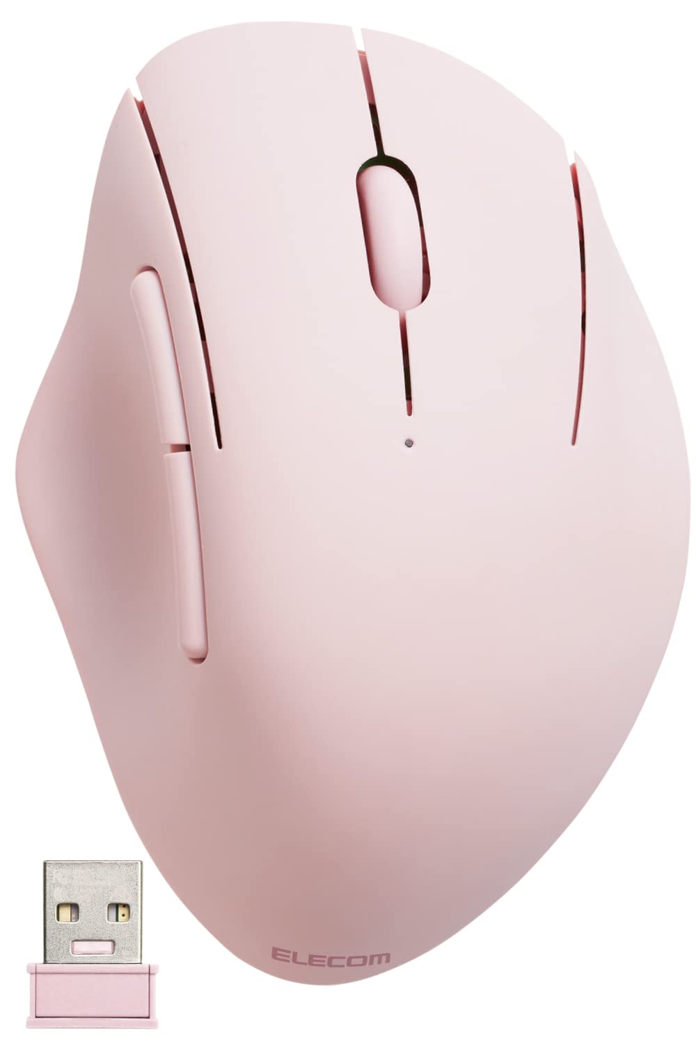 エレコム 無線電話二十日鼠 SHELLPHA 無線電話2.4GHz 静音 抗菌 5名取り草 サクラ色 M-SH20DBSKPN